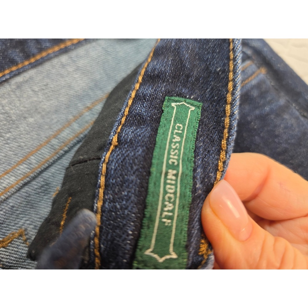 Lauren Ralph Lauren Cropped Jeans Womens 4 Blue Excellent Classic Midcalf Denim - Picture 3 of 14